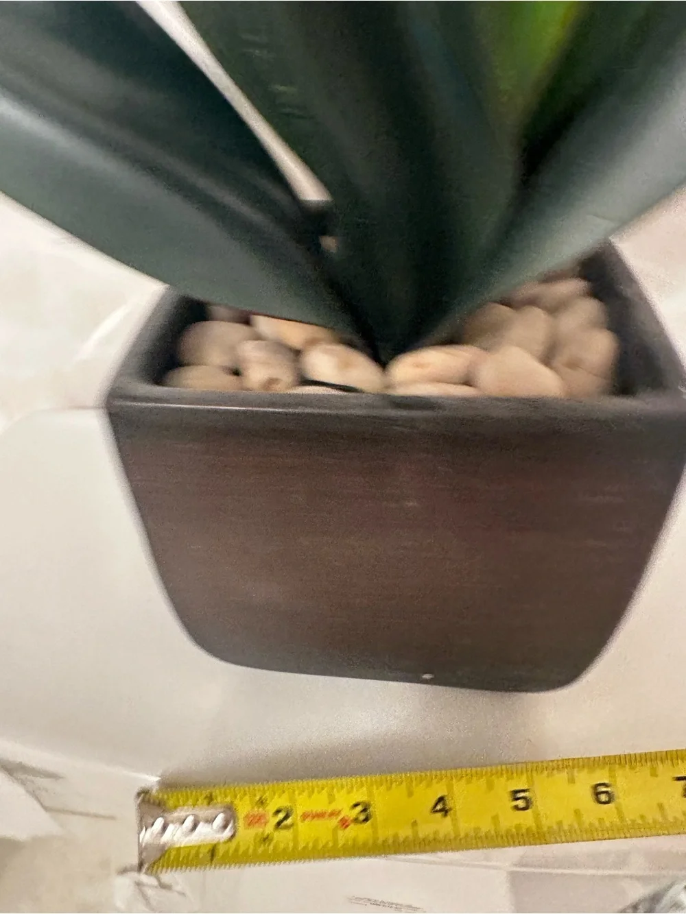 12” Agave Succulent Artificial Plant Home Decor In Black Square Planter